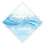 Diamond Snowflake Ribbon Christmas Labels